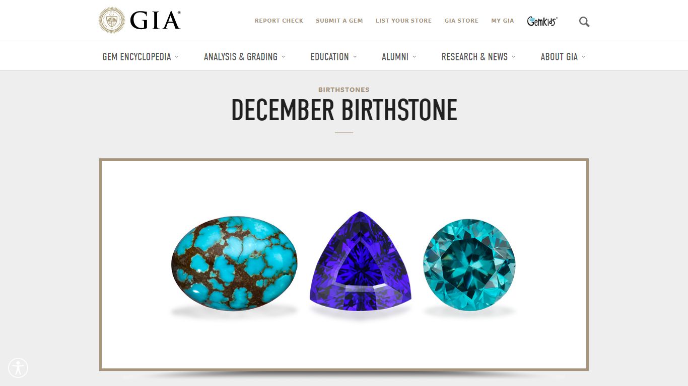 December Birthstones | Turquoise, Tanzanite, Zircon Birthstones | GIA